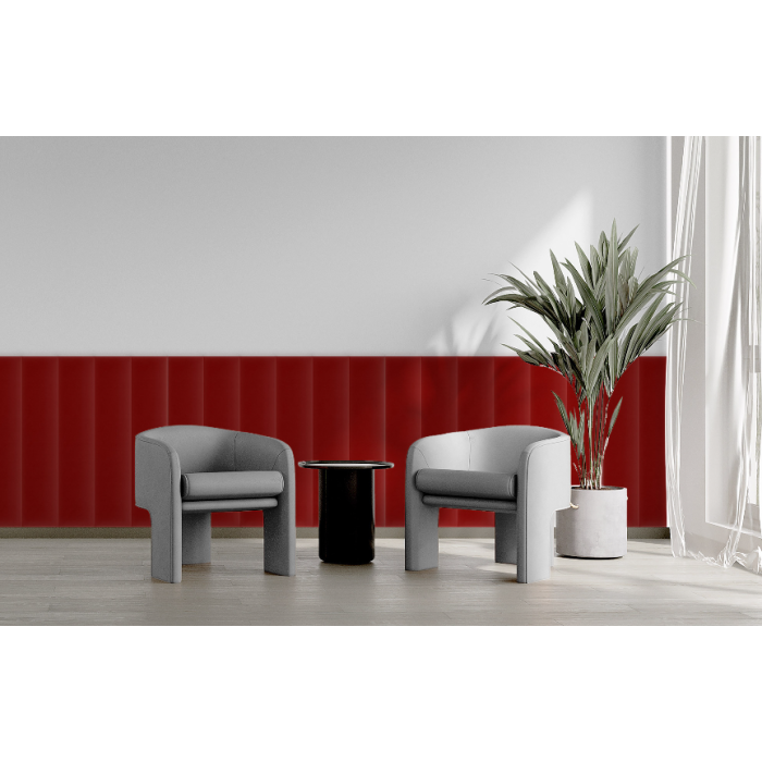 Polsterpaneel Magic Velvet Granatrot